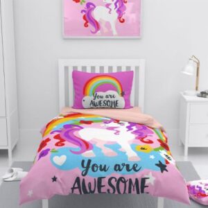 PARURE HOUSSE DE COUETTE UNICORN