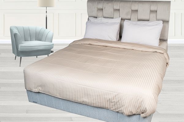 ENSEMBLE HOUSE COUVRE WELL DE COUETTE SATIN